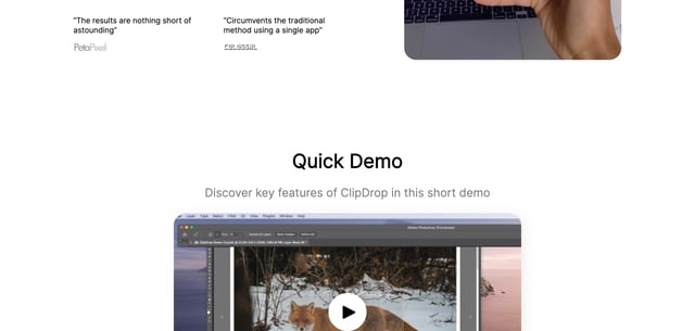 ClipDrop Testimonials Preview