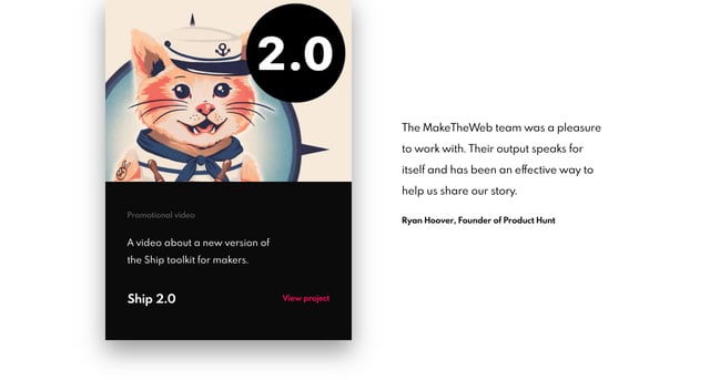 MakeTheWeb Testimonials Preview