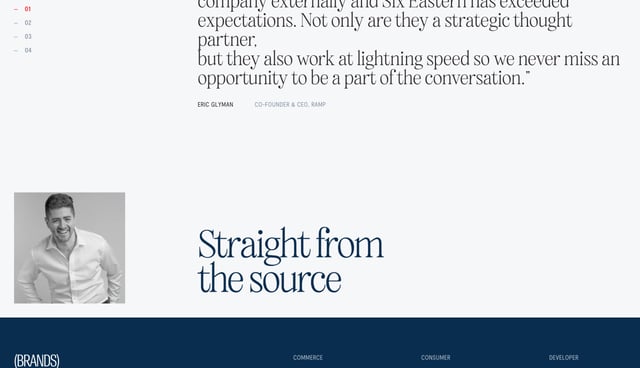 Six Eastern Testimonial Slider Preview