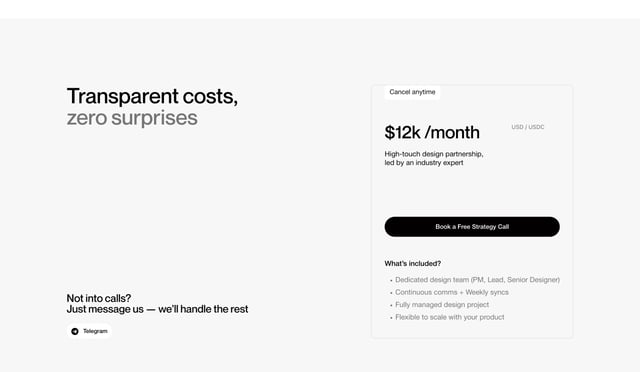 Glow Team Pricing Table Preview