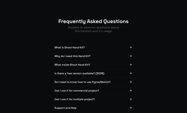 handkit.design FAQ Accordion Preview