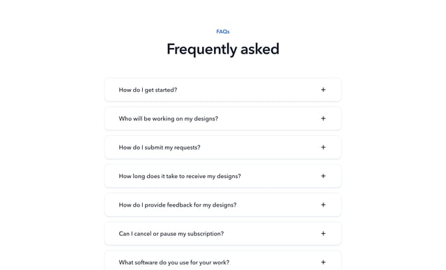 Artysan FAQ Accordion Preview