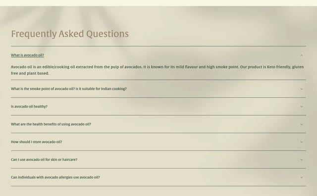 AVOCA FAQ Grid Preview