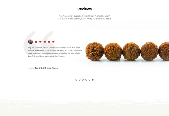 Falafel Inc Testimonial Slider Preview
