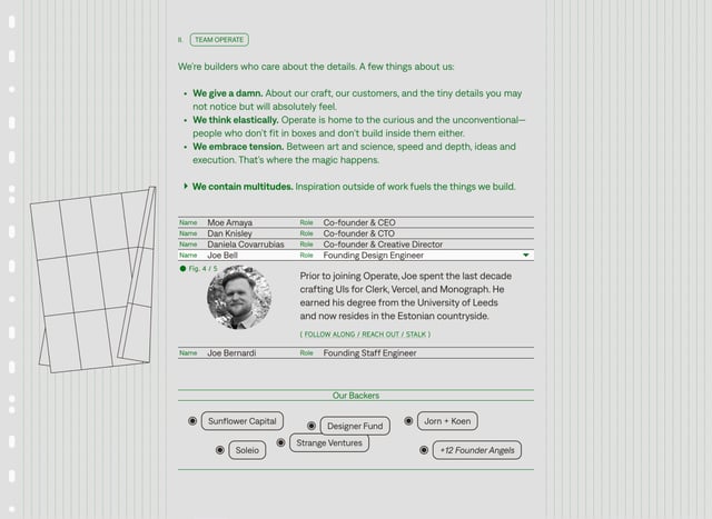 Operate Team Preview