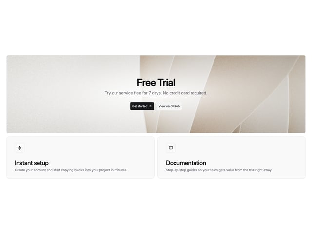 Looking for coded sections to copy-paste? We recommend Shadcnblocks