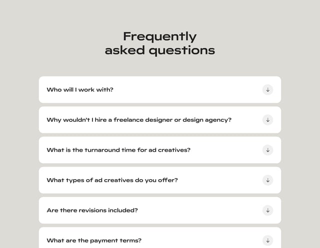 Diligent Studios FAQ Accordion Preview