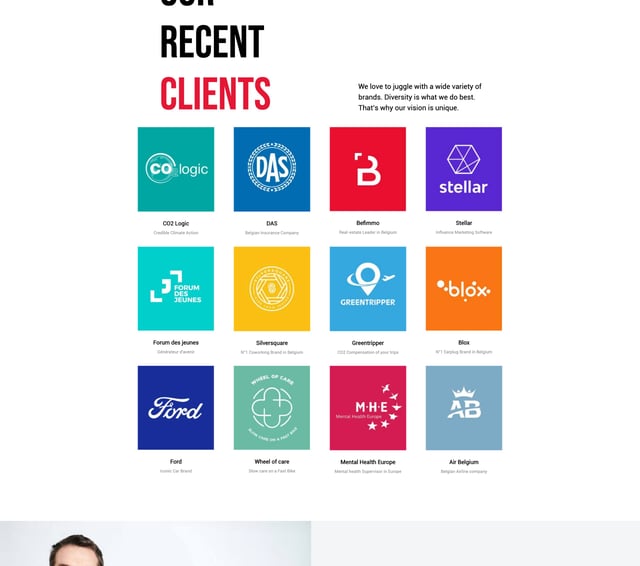 DARE.SEE Client Logo Grid Preview