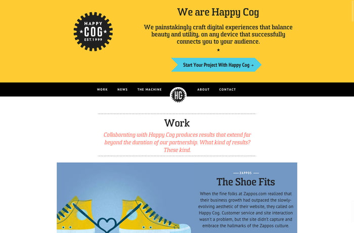 Happy Cog website preview