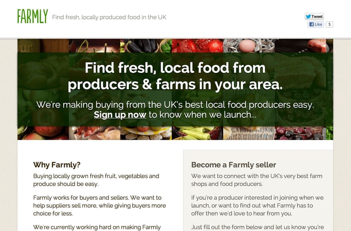 Farmly website preview