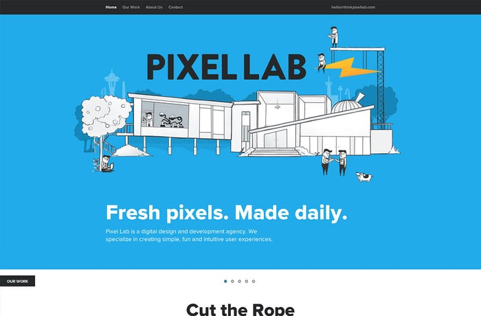 Pixel Lab website preview