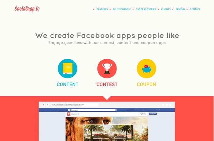 Socialapp website preview