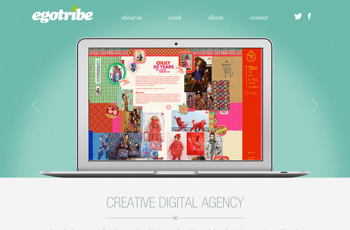 Egotribe website preview