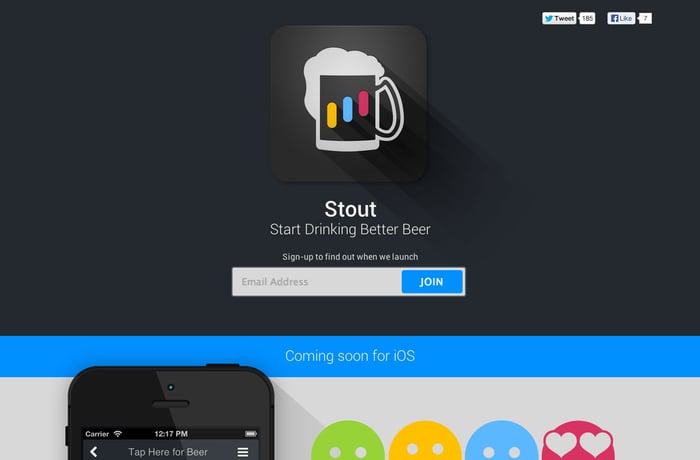 Stout website preview