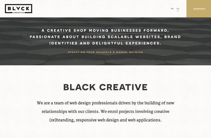 Black Creative website preview