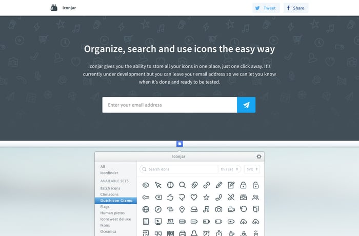 Iconjar website preview
