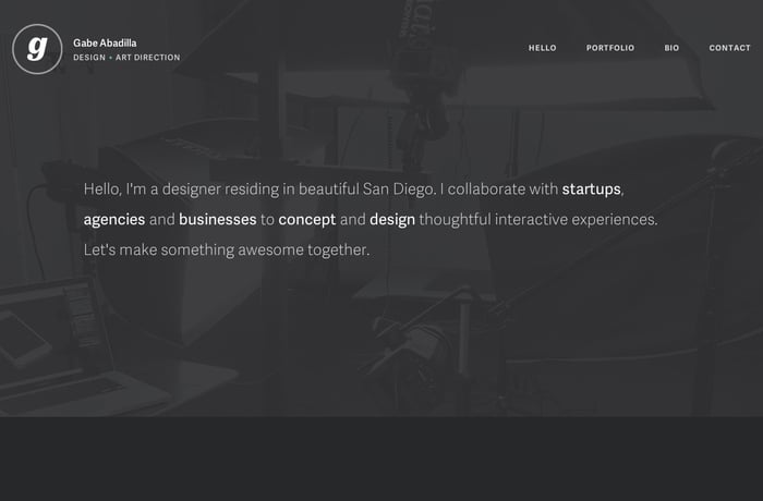 Gabe Abadilla website preview