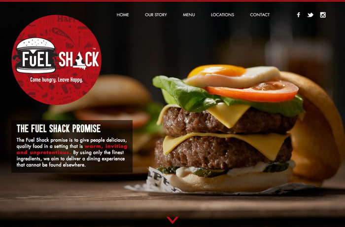 Fuel Shack website preview