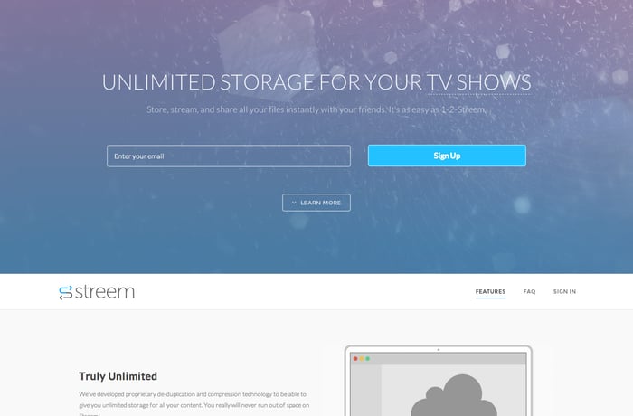 Streem website preview
