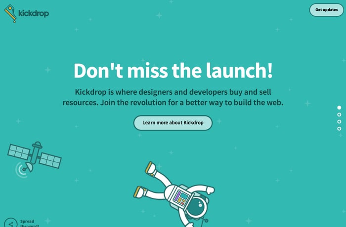 Kickdrop website preview
