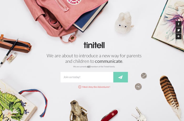Tinitell website preview