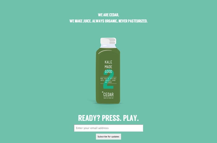 Cedar Juice website preview