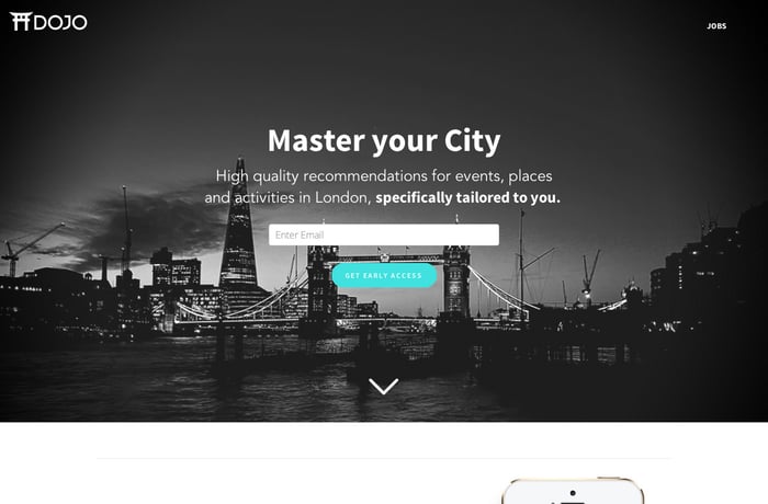 Dojo website preview