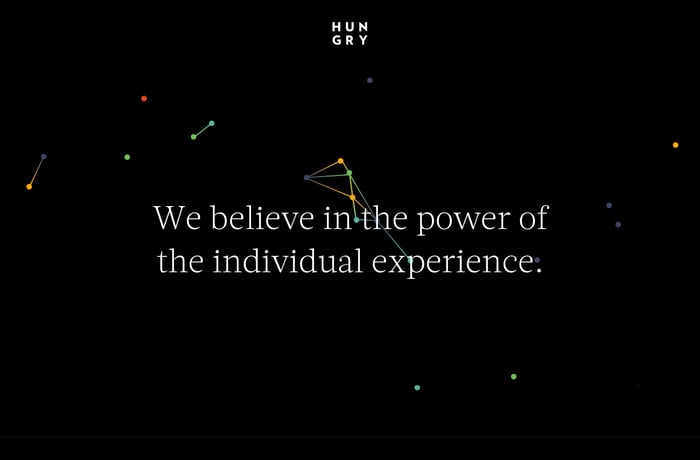 Hungry, Inc. website preview