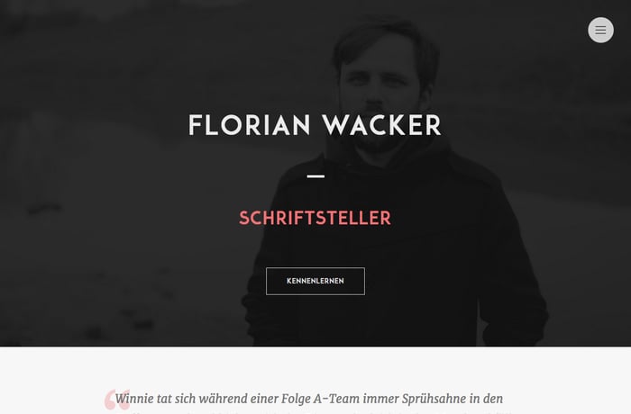 Florian Wacker website preview