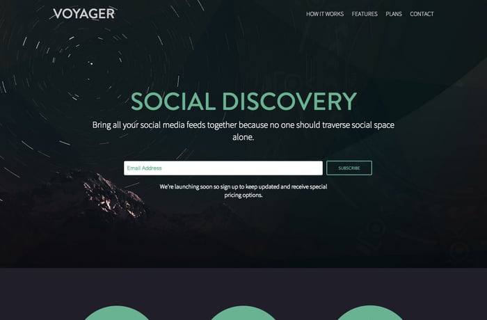 Voyager website preview