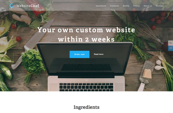 Website Chef website preview