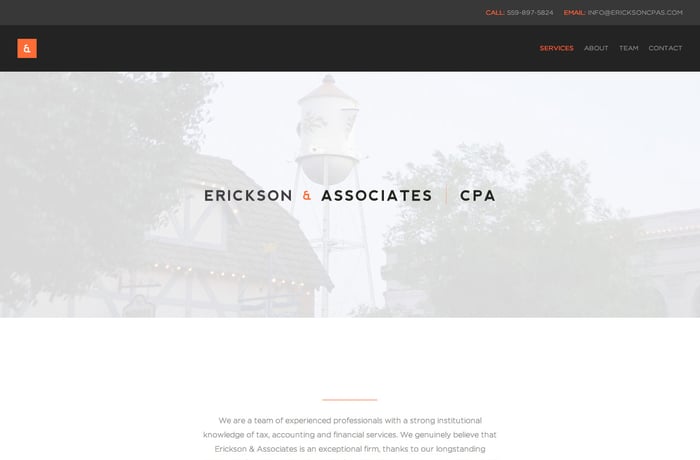 Erickson & Associates website preview