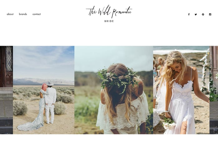 The Wild Romantic website preview