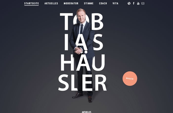 Tobias Häusler website preview