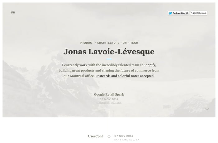 Jonathan Lavoie-Levesque website preview