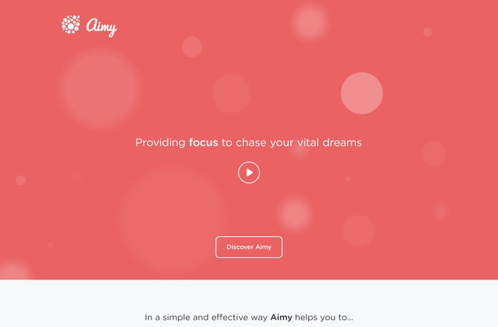 Aimy website preview