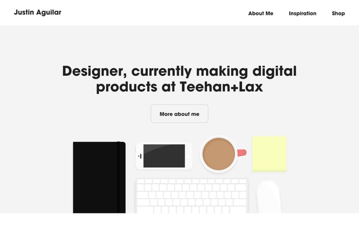 Justin Aguilar website preview