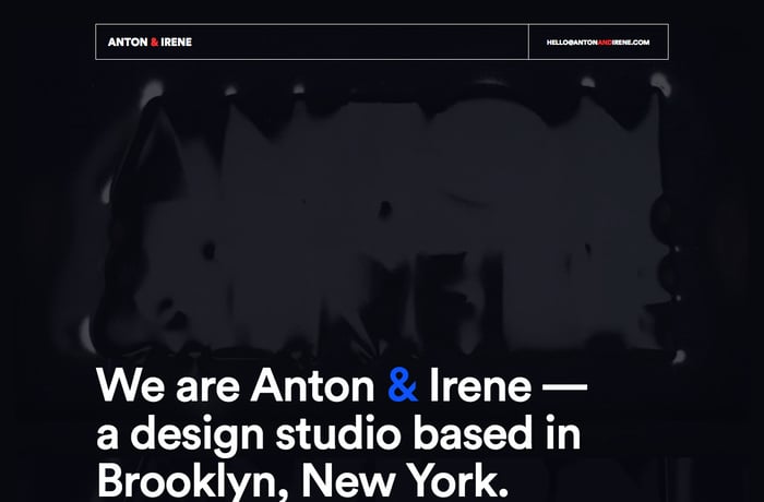 Anton & Irene website preview