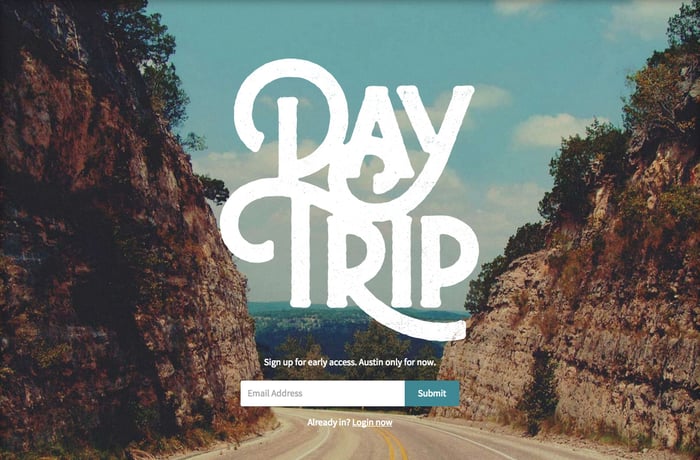 DayTrip website preview
