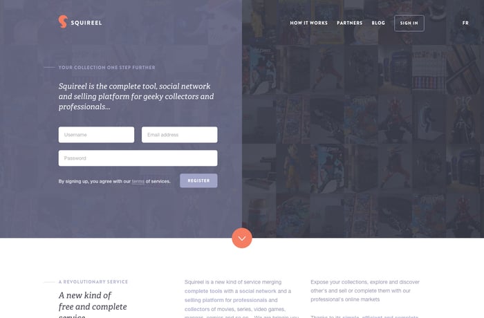 Squireel website preview