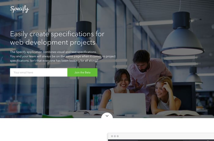 Specify website preview