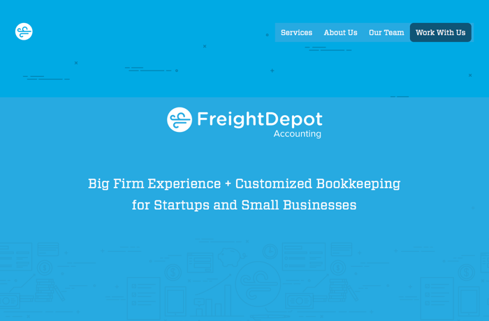Freight Depot Accounting website preview