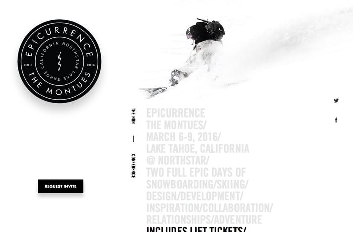 Epicurrence 2016 – The Montues website preview