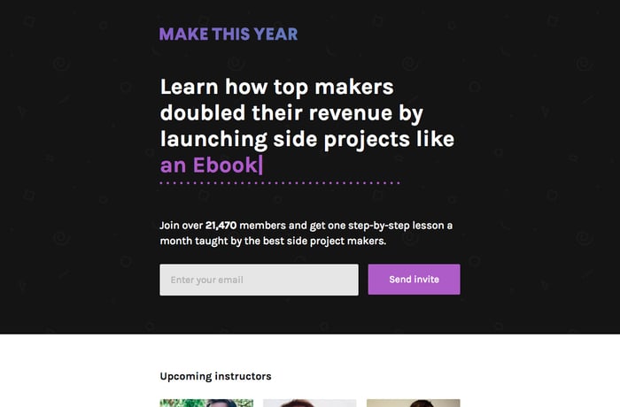 Make This Year website preview