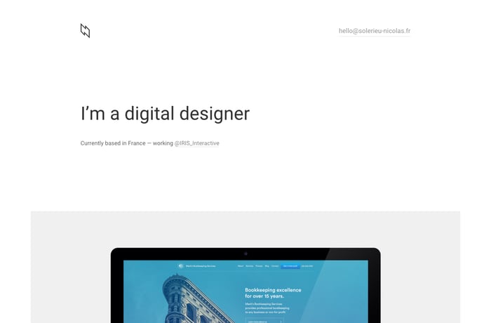 Nicolas Solerieu website preview