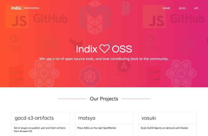 OSS at Indix website preview
