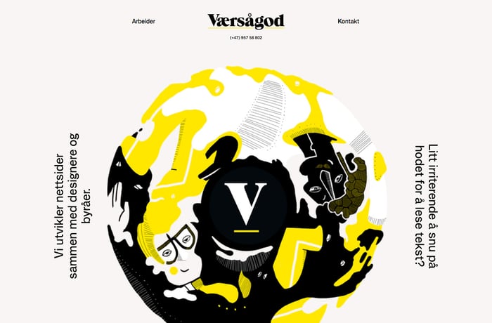 Værsågod website preview
