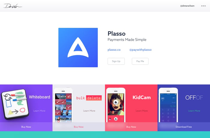 Drew Wilson website preview