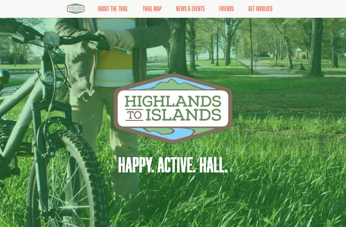 Highlands to Islands website preview