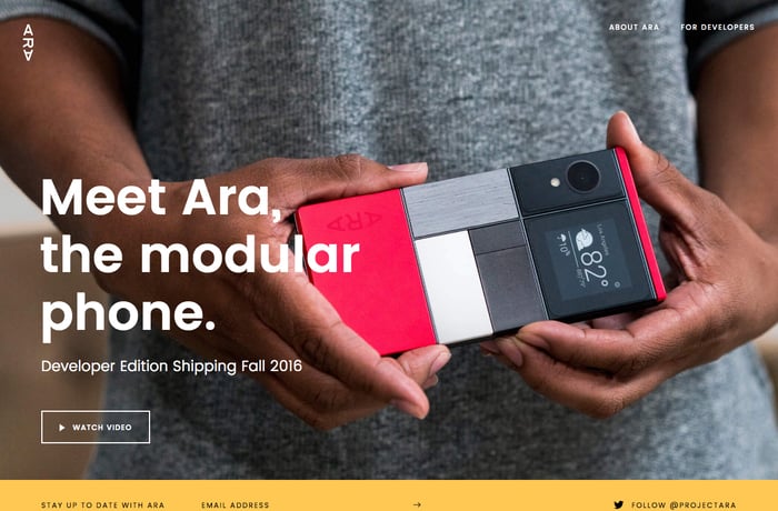 Ara website preview